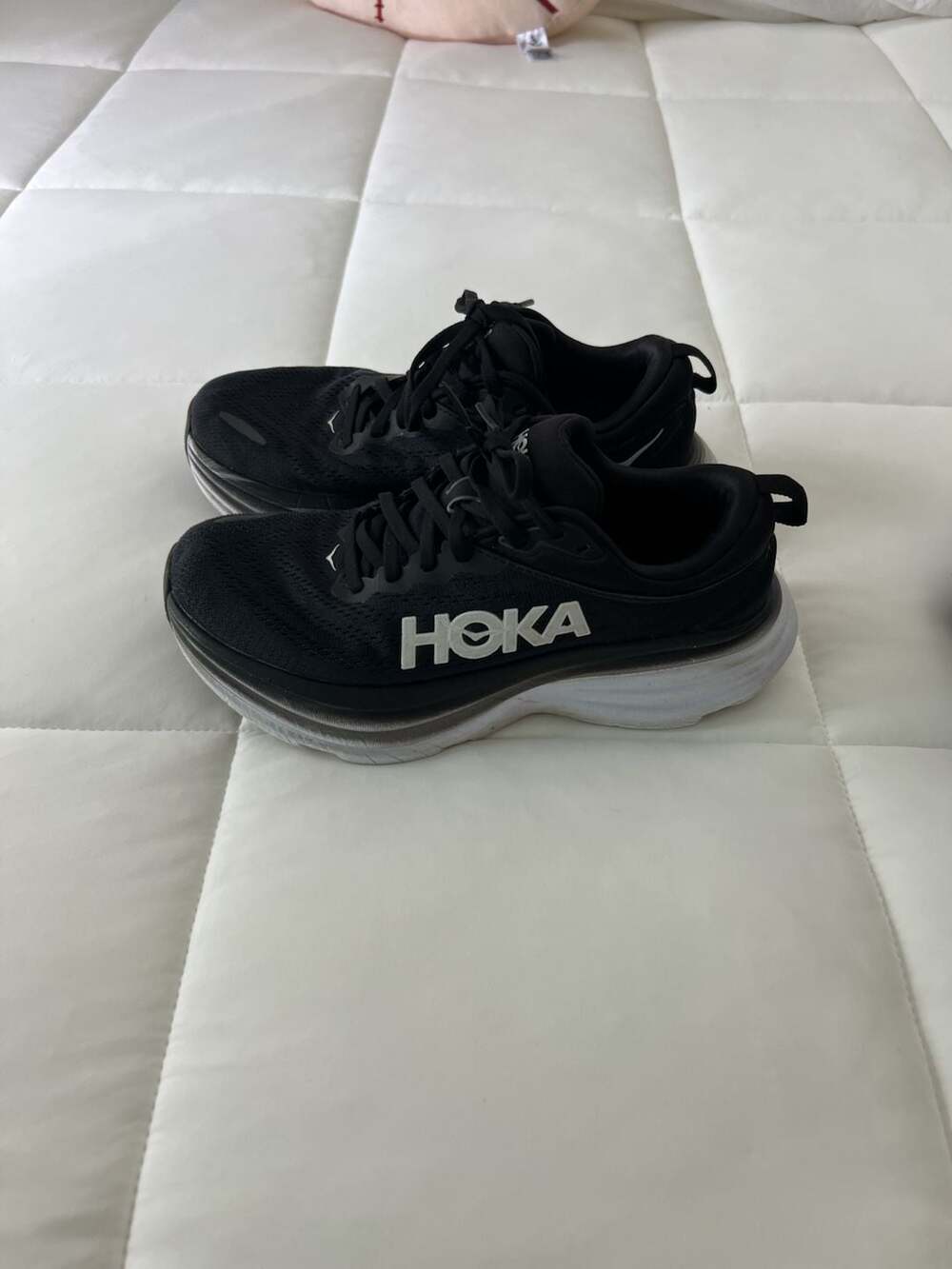 Hoka Bondi 8 Women's Running Shoes Black Size 7B